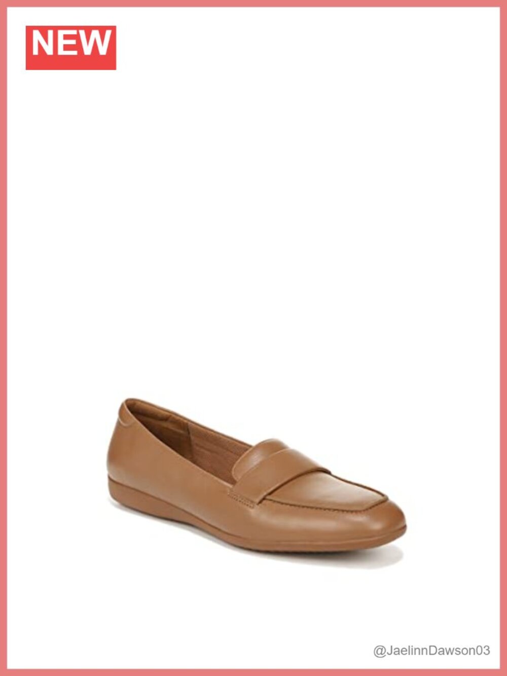 Leather Women's Slip-On Mocc Square Toe Comfort Walking Shoes